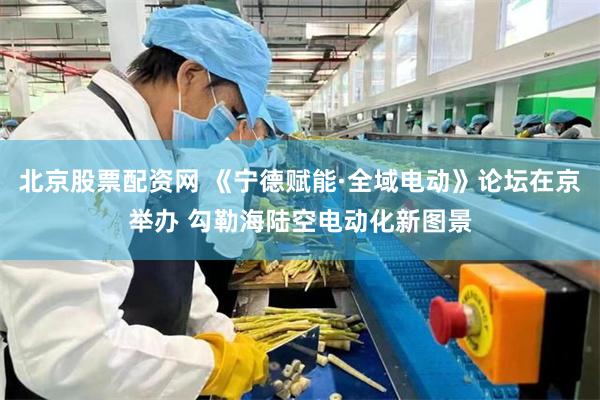 北京股票配资网 《宁德赋能·全域电动》论坛在京举办 勾勒海陆空电动化新图景