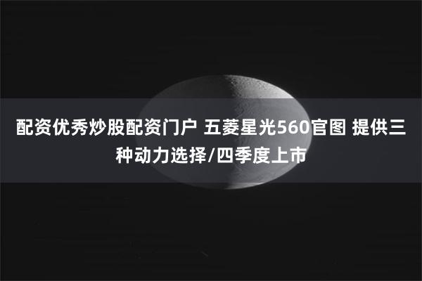配资优秀炒股配资门户 五菱星光560官图 提供三种动力选择/四季度上市