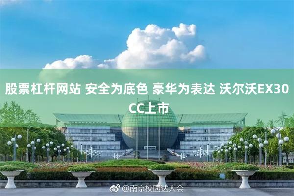 股票杠杆网站 安全为底色 豪华为表达 沃尔沃EX30 CC上市