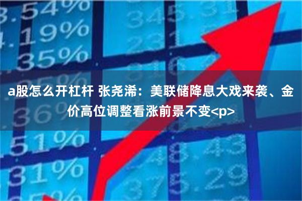 a股怎么开杠杆 张尧浠：美联储降息大戏来袭、金价高位调整看涨前景不变<p>