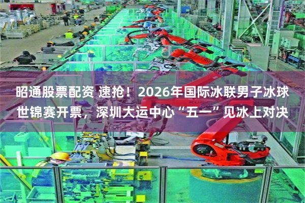 昭通股票配资 速抢！2026年国际冰联男子冰球世锦赛开票，深圳大运中心“五一”见冰上对决