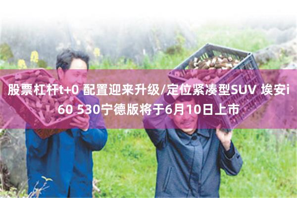 股票杠杆t+0 配置迎来升级/定位紧凑型SUV 埃安i60 530宁德版将于6月10日上市