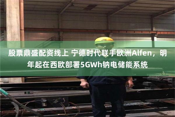 股票鼎盛配资线上 宁德时代联手欧洲Alfen，明年起在西欧部署5GWh钠电储能系统